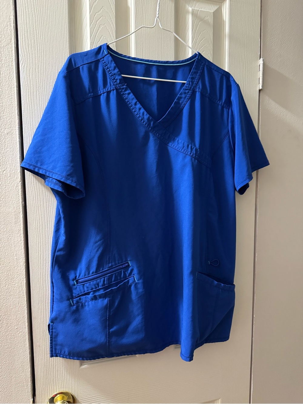 Scrubstar Women's V-Neck Medical Scrub Top in Royal Blue